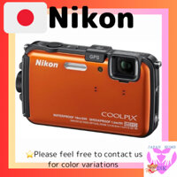 Nikon Digital Camera COOLPIX AW100 Mr./Ms. Shine Orange AW100OR direct from japan Used, genuine made in Japan Used Japanese Cameras