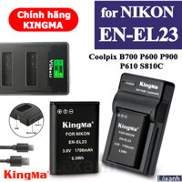 Nikon EN-EL23 | Pin và Sạc máy ảnh KINGMA Nikon Coolpix B700 P600 P610 P900 S810 Nikon el23 enel23 mh-67 mh-67P
