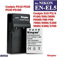 Nikon EN-EL5 | Pin và sạc máy ảnh Nikon Coolpix S10 P6000 P5000 P500 P100 P90 P80 P4 P3 7900 5900 5200 3700 4200 en el5