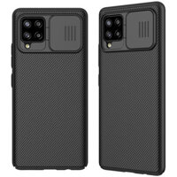 Nillkin for Samsung Galaxy A42 5G Case Bumper with Slide Lens Cover Shockproof Anti-Scratch TPU + PC Protective Case