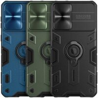 Nillkin for Samsung Galaxy S21 Plus / Galaxy S21+ Protective Case Armor Anti-Peeping Slide Lens Cover with Bracket Anti-