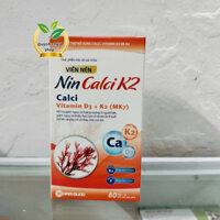 NIN CALCI K2 giúp bổ sung Canxi, vitamin d, vitamin K2 (mk7) cho cơ thể
