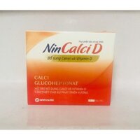 Nin CalciD bổ sung Vitamin D và calci dạng ống uống