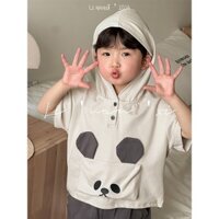 [Ninanino] Áo thun có mũ gấu