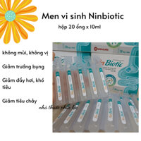 Ninbiotic, men vi sinh dạng ống bổ sung lợi khuẩn, giảm đầy hơi, khó tiêu, tiêu hóa kém (20 ống x10ml)