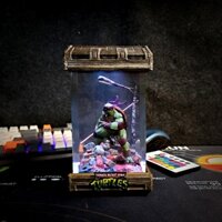 Ninja rùa tím 1, đèn ninja rùa, đèn ngủ, quà sinh nhật, đèn decor, đèn trang trí, đèn resin