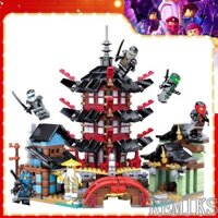 Ninjago Temple Of Airjitzu Minifigures Khối Xây Dựng Bộ Đồ Chơi Xếp Hình Bé Trai Quà Tặng 737 Chiếc