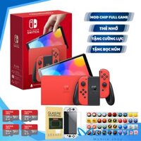 Nintendo Switch OLED model Mario Red Edition cũ 99% fullbox Mod Chip Full Game thẻ (128GB/256GB/512GB/1TB)