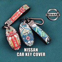 Nissan Chìa Khóa Xe Ô Tô Từ Xa Chìa Khóa Ô Tô Da Bảo Vệ Vỏ Chìa Khóa Cho nissan terra navara almera Tuần Tra royale X-Trail Altima Sentra Rogue Pathfinder Murano Maxima