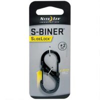 Nite Ize - Móc khóa LSB2-01-R3 - S-Biner Slidelock Size 2 (Thép đen Black Oxit)