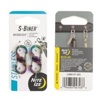 Nite Ize - Móc khóa LSBM-07-2R3 - S-Biner Microlock pack 2