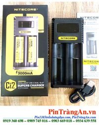 Nitecore Ci2 _Máy sạc 02 Pin cổng USB (Sạc pin Li-ion 3.7v-4.2v, NiMh 1.2v AA, AAA, 18650,14500, 16340, 21700, 26650,v,v...)