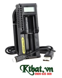 Nitecore UM10 _Máy sạc pin Lithium 3.7v-4.2v (với 01 Khe sạc pin 18650, 16340, 14500, 18350, CR123A,..), Cổng sạc USB