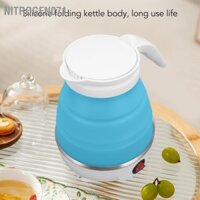 Nitrogen071 Ấm Siêu Tốc Có Thể Gập Lại Di Động 600Ml Nhỏ Gọn Đun Nước Nóng Sôi Nhanh Cho Gia Đình Du Lịch Văn Phòng 220V Phích Cắm Châu Âu
