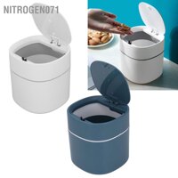 Nitrogen071 Thùng rác để bàn mini Có thể lưu trữ mảnh vụn làm sạch có nắp đậy cho cà phê Bàn trang điểm