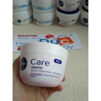 Nivea Pflegecreme Care Sensitive của đức màu hồng 200ml hàng xách tay Đức, nội địa đức