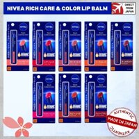 Nivea Rich Care & Color Lip Balm 2g, Direct from Japan