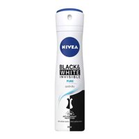Nivea Xịt Ngăn Mùi Nữ Nivea Invisible Black&White Ngăn Vệt Ố Vàng 150ml