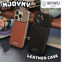 NJOYNY Phone Case - Ốp Lưng da đẳng cấp cho IPhone 15 / 14 Pro Max , Mùi nước hoa , sạc không dây