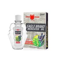 NK - Dầu trắng Eagle Brand Medicated Oil Aromatic Lavender Eucalyptus - Mùi Oải Hương 0.8Oz 24ml