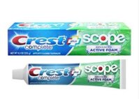 NK - Kem đánh răng Crest Plus Scope Outlast + Whitening Fluoride Anticavity Toothpaste 5.4Oz 153g