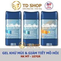 [NK Mỹ] Lăn Khử Mùi Gillette Clear Gel 107g Coolwave I Artice ice I Sport triu - TD Shop