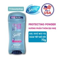 [NK Mỹ] Lăn khử mùi nữ Secret Clear Gel 73g Protecting Powder (hương phấn)