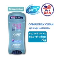 [NK Mỹ] Lăn khử mùi nữ Secret Clear Gel 73g Completely Clean