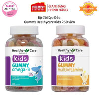 [NK Tem Phụ+Date 2026] Kẹo Gummy bổ sung Multivitamin và Omega 3 Healthy Care 250v của Úc giúp bé yêu khoẻ mạnh mau lớn