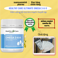 [NK Úc 100 %]  Viên uống hỗ trợ tim mạch, huyết áp Healthy Care Omega 3 6 9 Ultimate 200 viên