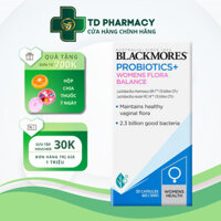 [NK Úc] Men Vi Sinh phụ nữ probiotic for women flora 30 - Viên cân bằng lợi khuẩn - Blackmores Probiotics+ - TD Shop