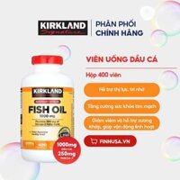 NK - Viên uống dầu cá Kirkland Signature Fish Oil Concentrate with Omega-3 Fatty Acids 400 viên