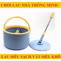 NK82 BỘ CHỔI LAU NHÀ THÔNG MINH CHEF&CHEF CÂY XOAY 360  ( TỔNG KHO ĐÈN NHÁY )