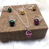 NKJ-BỘ TRANG SỨC PHONG THỦY (GỒM NHẪN VÀ DÂY CHUYỀN)