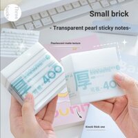 Nkn8 Ba Năm Lớp Hai Ngọc Trai Trong Suốt Giấy Dán Ghi Chú Học Sinh Giấy Dán Ghi Chú Giấy Sau Đại Học Điểm Đánh Dấu Keo Chống Thấm Nước Trà Khô Nhanh