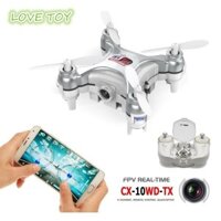 Nkodok Cheerson CX-10WD-TX 2.4GHz 4CH 6 trục Wifi FPV Quadcopter 3D Eversion Mini Drone Với Camera 0.3MP