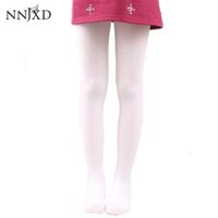 NNJXD Tất chân dài màu trơn chất lượng cao cho bé gái