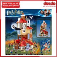 No 6047 Lắp ghép Harry Potter Tấn công nông trại Burrow - Đồ chơi Xếp hình Mô hình 75980