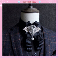 Nơ Cài Áo Đính Đá Sang Trọng