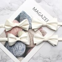 Nơ Cài Cổ Áo Bằng Lụa Polyester In Họa Tiết Hoa Phong Cách Hàn Quốc Cho Chú Rể
