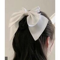 Nơ cài tóc cô dâu phụ kiện tóc nữ chụp hình phi lụa có kẹp chất lượng Giangpkc TP HCM 2022 - TRẮNG mẫu 2,2022