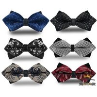 Nơ đeo cổ áo vest gile sơ mi nam KING vải silk sang trọng giá rẻ X32 - Đỏ tươi W17