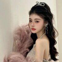 Nơ Kẹp Tóc Nữ Váy Cô Dâu Thái Phụ Kiện Tóc