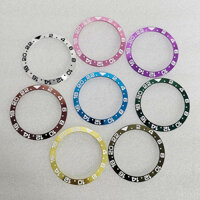 No Luminous GMT Vỏ đồng hồ Magiê nhiều màu bên ngoài (Đường kính 38mm Đường kính trong 30,5mm)