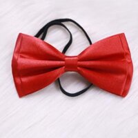 nơ nam đen đeo cổ bê quả, tráp, đồng phục nhà hàng giá rẻ X05 - Đỏ tươi