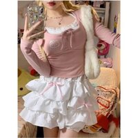 Nơ ngọt ngào váy tutu xù quần bí ngô giảm béo váy cô gái múa ba lê