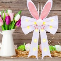 Nơ Phục Sinh HER Để Trang Trí Vòng Hoa, Nơ Topper Cây Phục Sinh, Có Tai Thỏ Nơ Màu Hồng Nơ Thỏ Phục Sinh Nơ Tai Treo Trang Trí VN