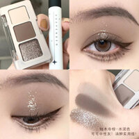 Nó thực sự cao cấp và giảm sưng Bảng Phấn mắt xi măng ba màu mùa thu đông xông khói mờ ngọc trai cầm tay bong bóng mắt hàng ngày 12.26