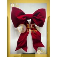 Nơ vải nhung trang trí giáng sinh, tết, decor nhà cửa xinh xắn l LU Decor