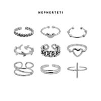 (NO.1) Tổng hợp nhẫn midi ngón út đường kính nhỏ bạc 925 - Nepherteti